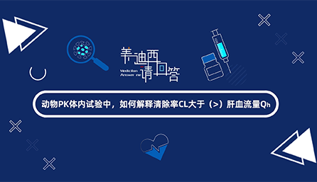 動物PK體內試驗中，如何解釋清除率CL大于肝血流量Qh