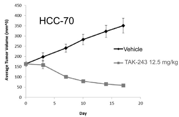 TAK-243對(duì)HCC-70的生長(zhǎng)抑制曲線.jpg TAK-243對(duì)HCC-70的生長(zhǎng)抑制曲線.jpg