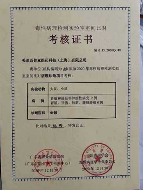 毒理病理學(xué)實(shí)驗(yàn)室相關(guān)能力驗(yàn)證合格證書1.jpg